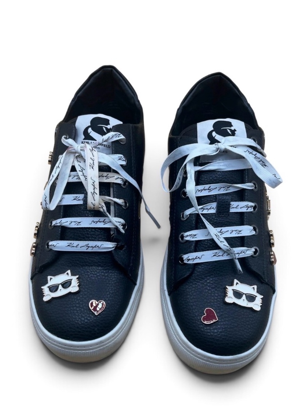 🖤🖤 Karl Lagerfeld Paris Women's Cate Pins Lace-Up Sneakers - Picture 5 of 8